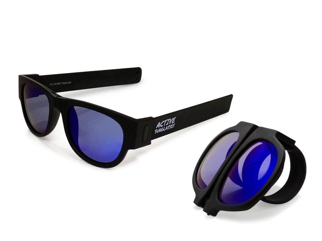 Breach XL - Matte Black - Blue Polarized Fishing Sunglasses | Detour –  Detour Sunglasses